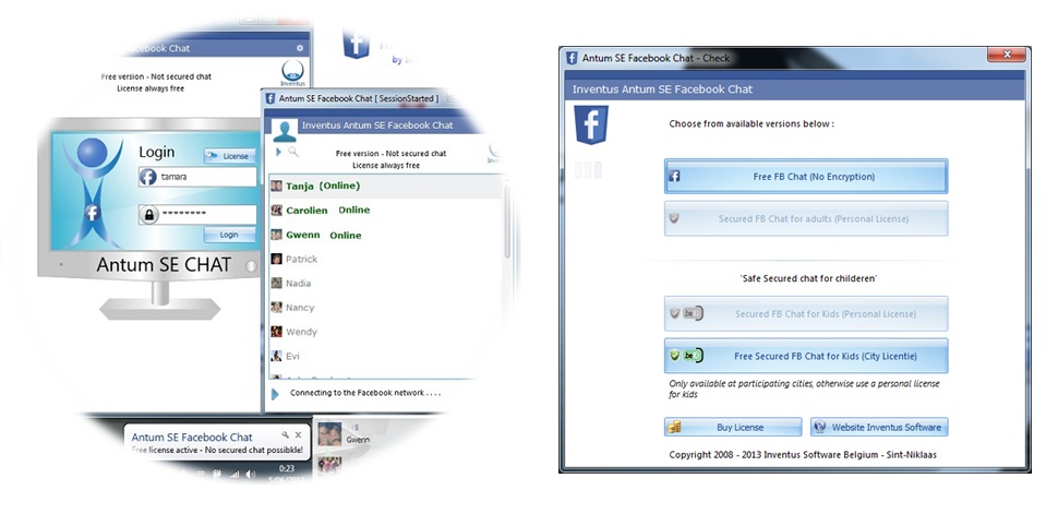 Antum Secured Facebook Chat (Encryption) software